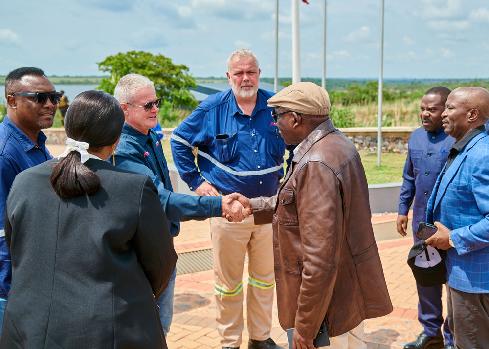 Kamoa Copper welcomes the delegation of the Zambian Minister of Infrastructure and the Governor of Lualaba